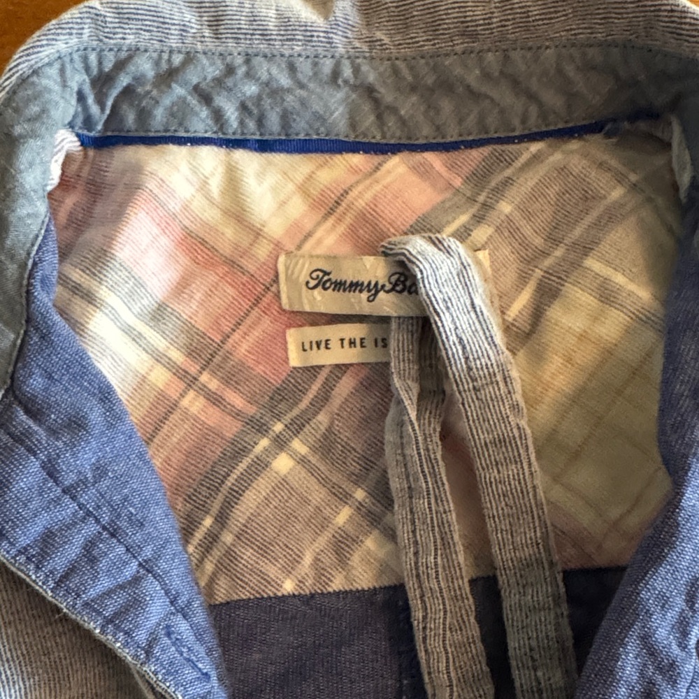 Women’s Blue Button-Up Dress - Picture 2 of 4